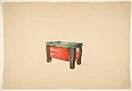 Cansolle [Perspective of a Red Laquer Cabinet]