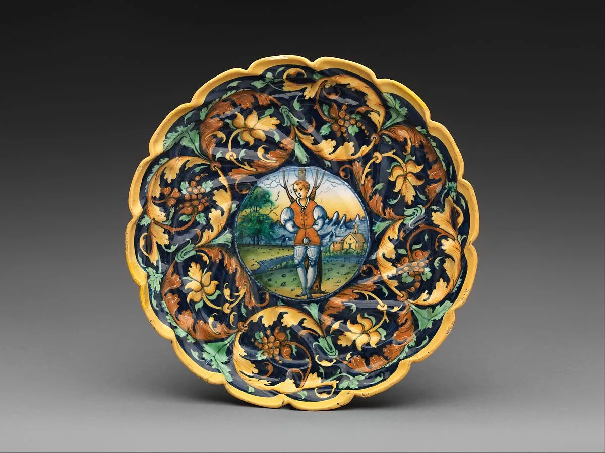 Bowl with A Lover Tied to a Tree — Unknown