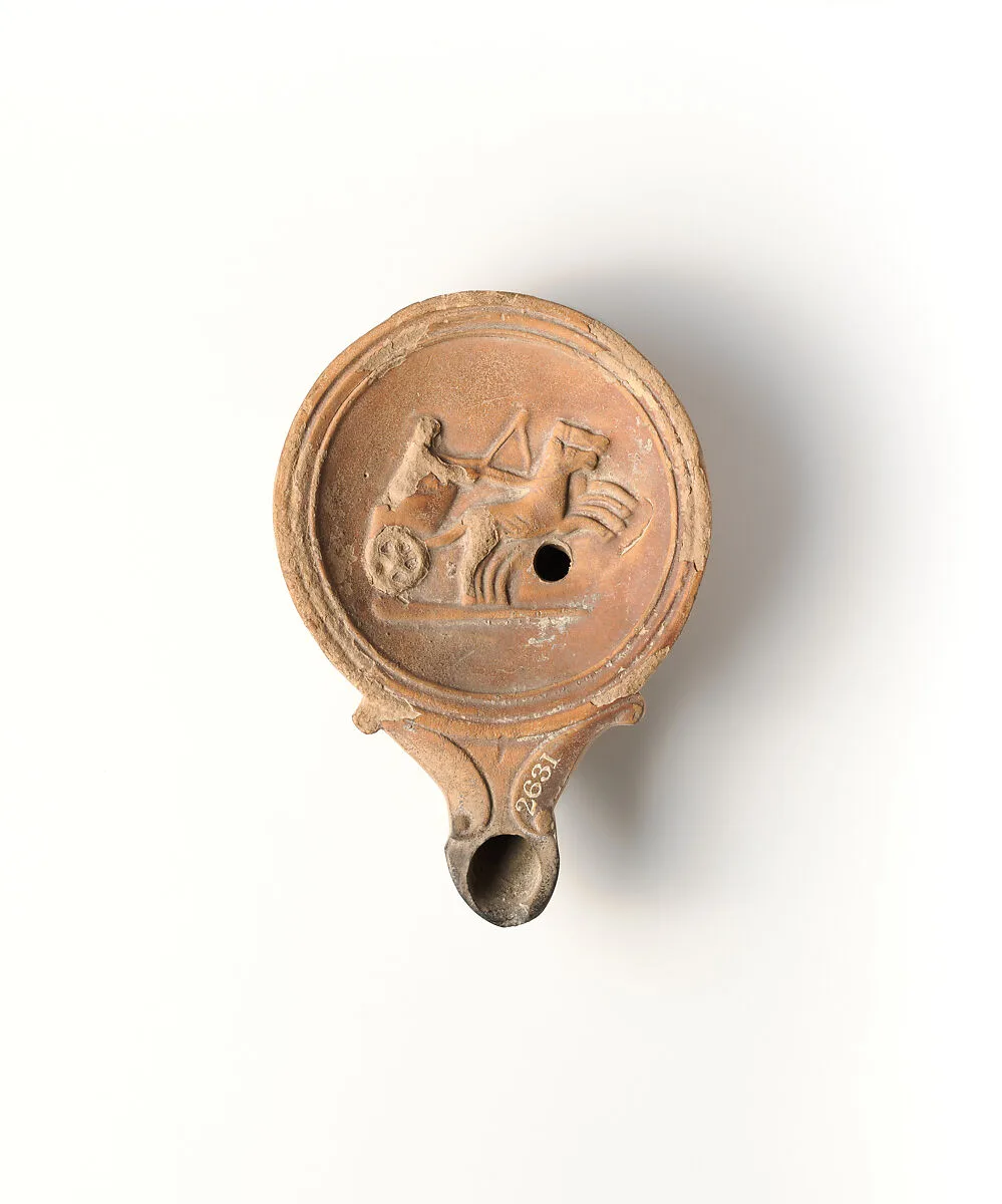 Terracotta oil lamp — Unknown
