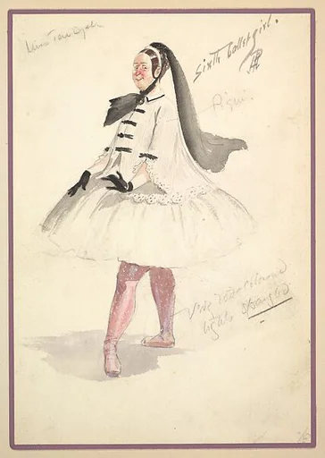 Costume Design for 'Sixth Ballet Girl'