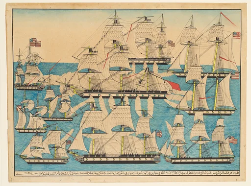 The American Fleet Defeating Rais Hamdu off Cape Gata