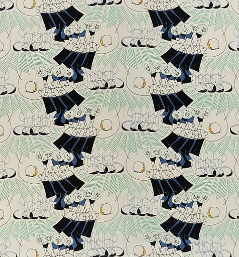 "Americana Print: Gentlemen Prefer Blondes" Textile