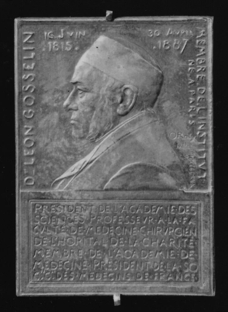 In Memory of Dr. Leon-Athanase Gosselin, French Surgeon (1815–1887) — Louis-Oscar Roty