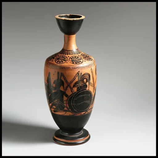 Terracotta lekythos (oil flask)