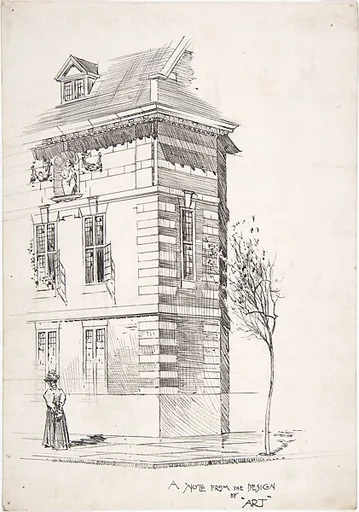 Sketch for an architectural magazine
