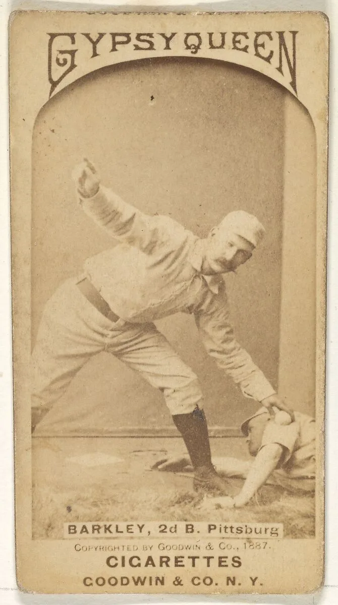 Sam Barkley, 2nd Base, Pittsburgh, from the Old Judge series (N172) for Old Judge and Gypsy Queen Cigarettes — Goodwin & Company