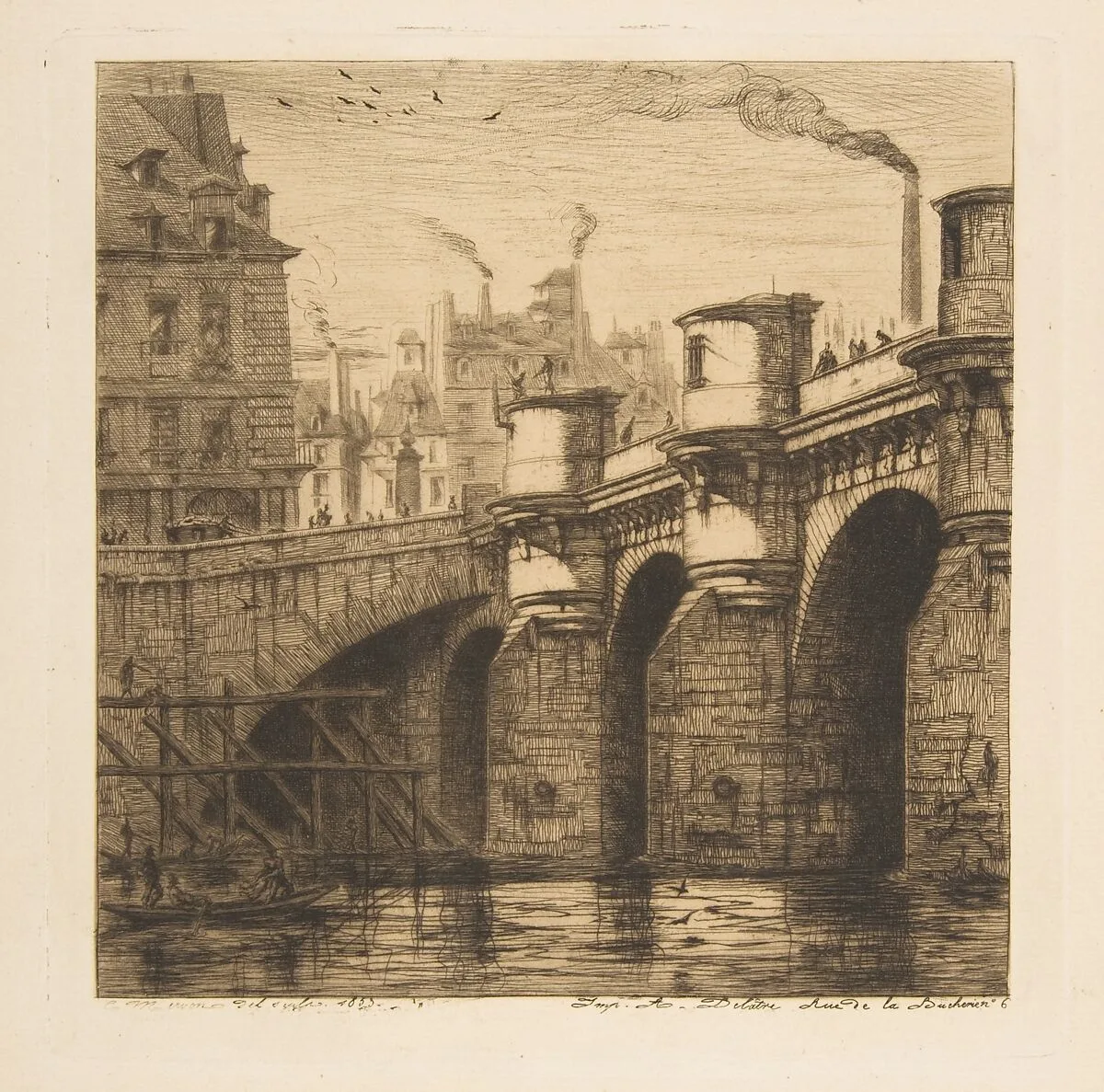 Pont-Neuf, Paris — Charles Meryon