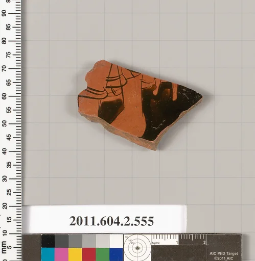 Terracotta fragment of a column-krater (bowl for mixing wine and water)