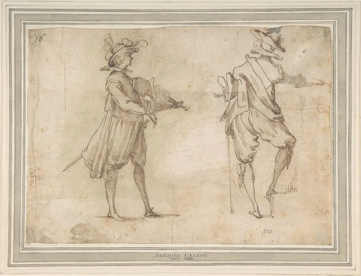 Study of Two Figures — Jacques Callot