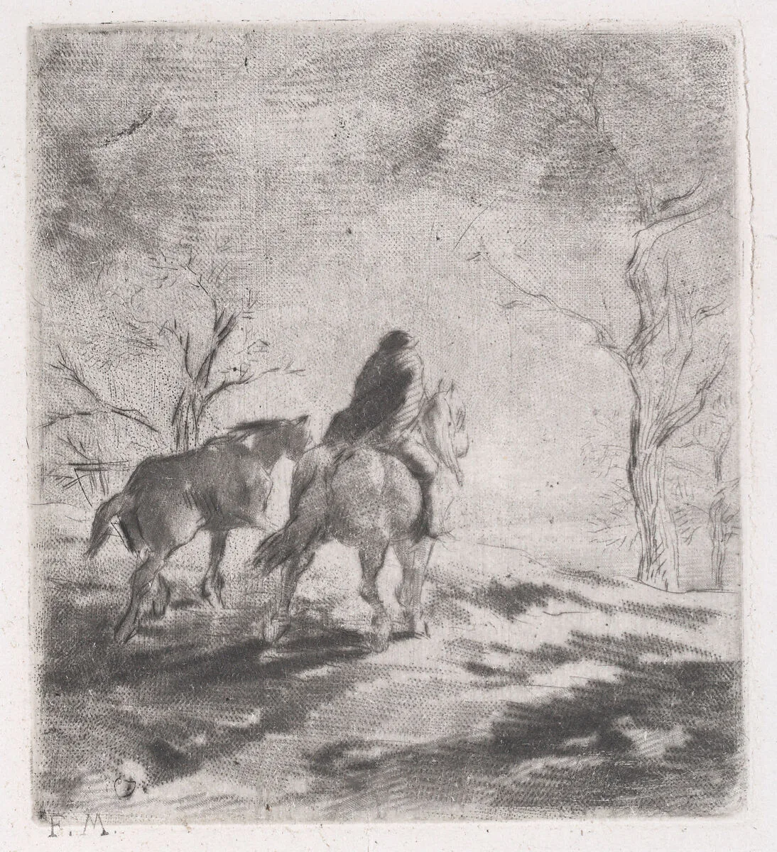 The Watering Hole — Charles Jacque