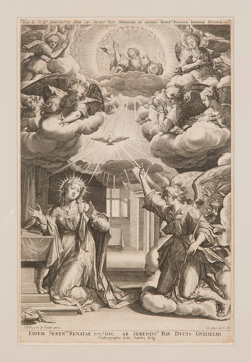 The Annunciation — Peter Candid (Pieter de Witte, Pietro Candido)|Johann Sadeler I