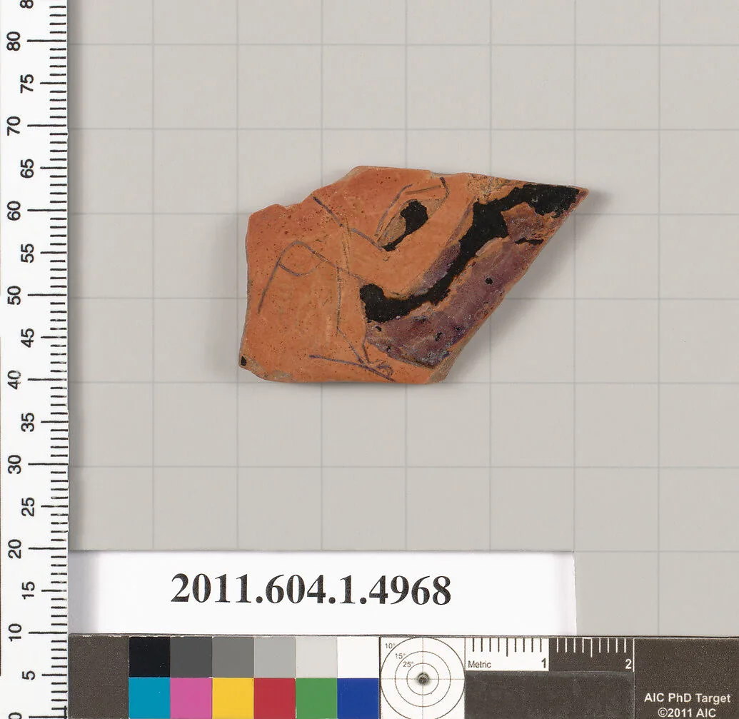 Terracotta fragment of a kylix (drinking cup) — Unknown