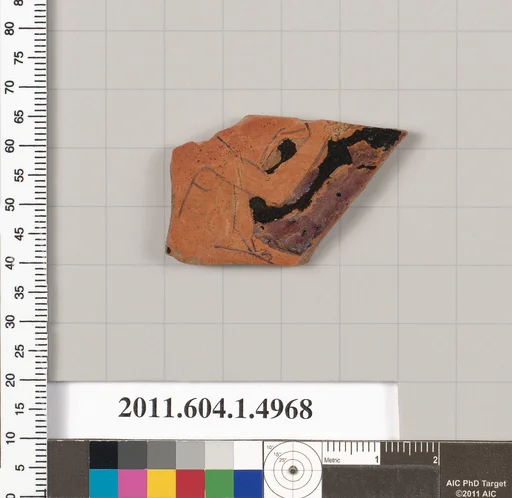 Terracotta fragment of a kylix (drinking cup)
