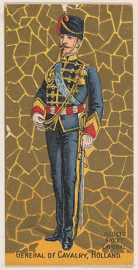 General of Cavalry, Holland, from the Military Series (N224) issued by Kinney Tobacco Company to promote Sweet Caporal Cigarettes — Kinney Brothers Tobacco Company