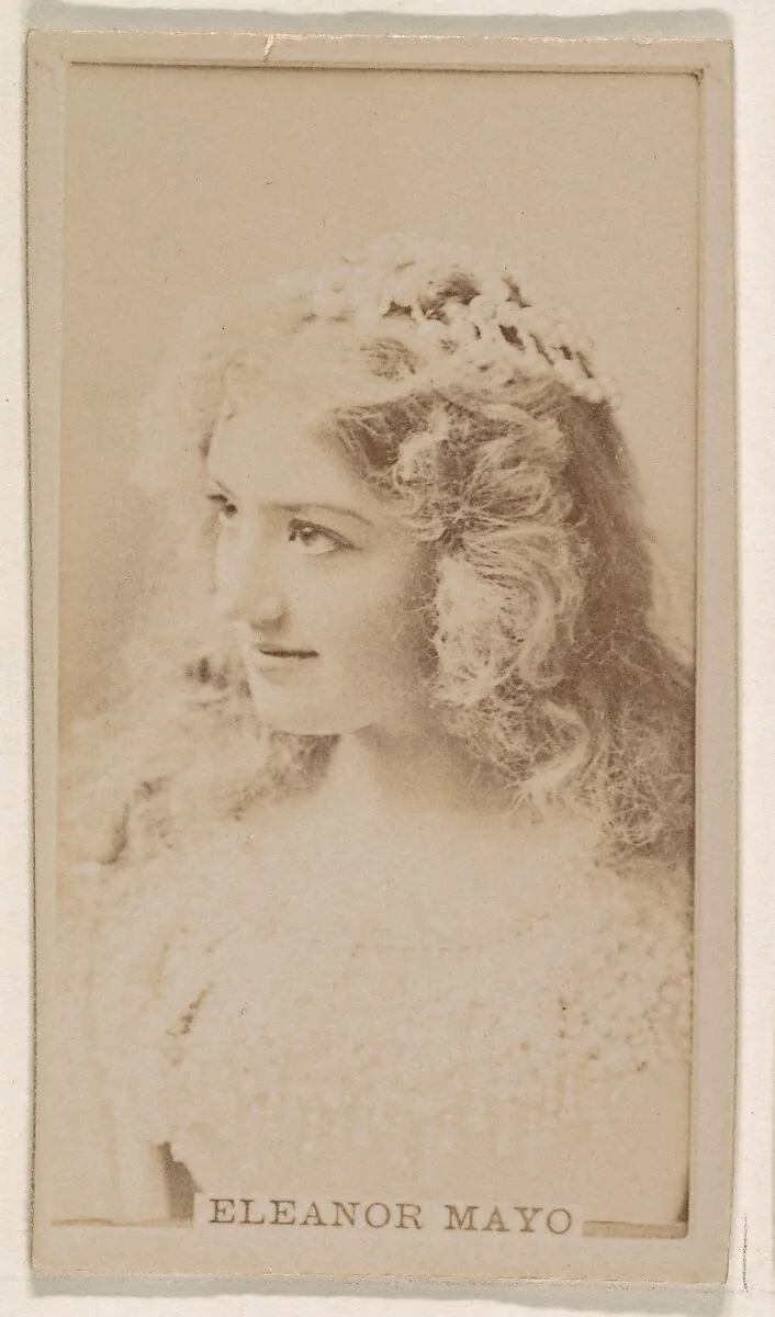 Eleanor Mayo, from the Actresses series (N245) issued by Kinney Brothers to promote Sweet Caporal Cigarettes — Kinney Brothers Tobacco Company