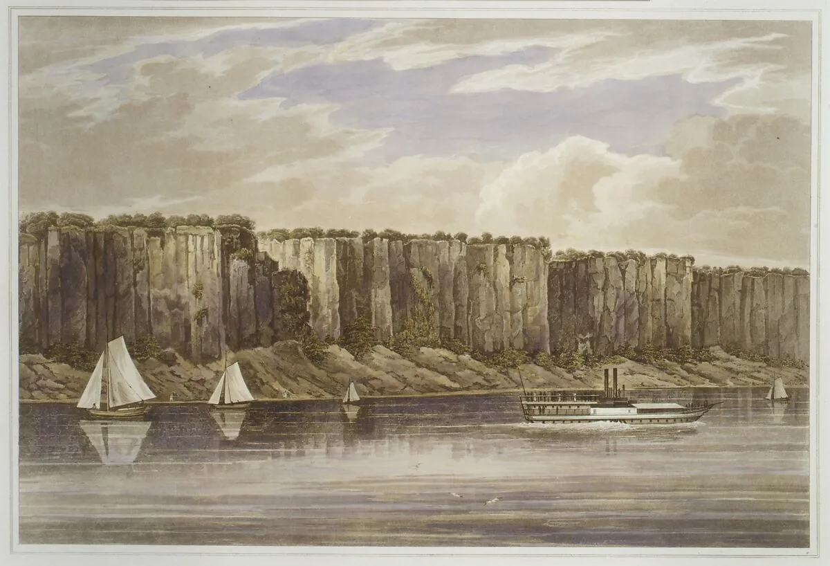 Palisades (No. 19 of The Hudson River Portfolio) — John Hill|William Guy Wall|Henry J. Megarey