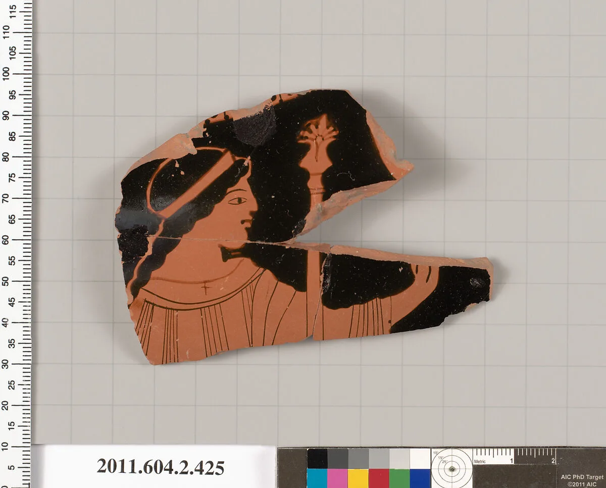 Terracotta fragment of a column-krater (bowl for mixing wine and water) — Unknown