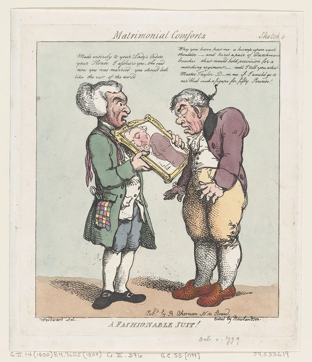 A Fashionable Suit — George Murgatroyd Woodward|Rudolph Ackermann, London|Thomas Rowlandson