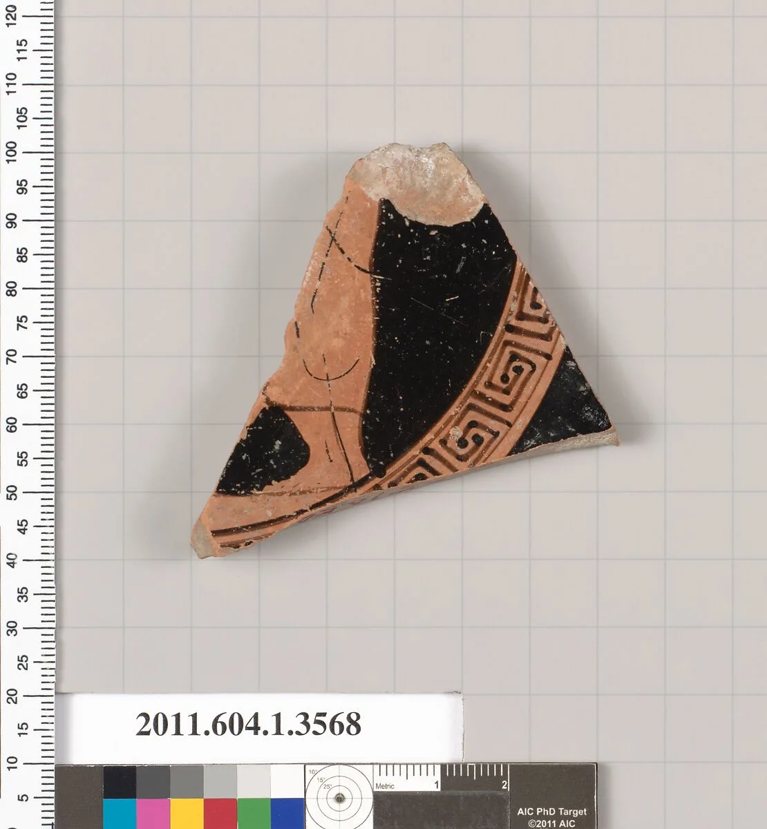 Terracotta fragment of a kylix (drinking cup) — Unknown