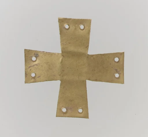 Gold Appliqué in the Form of a Cross