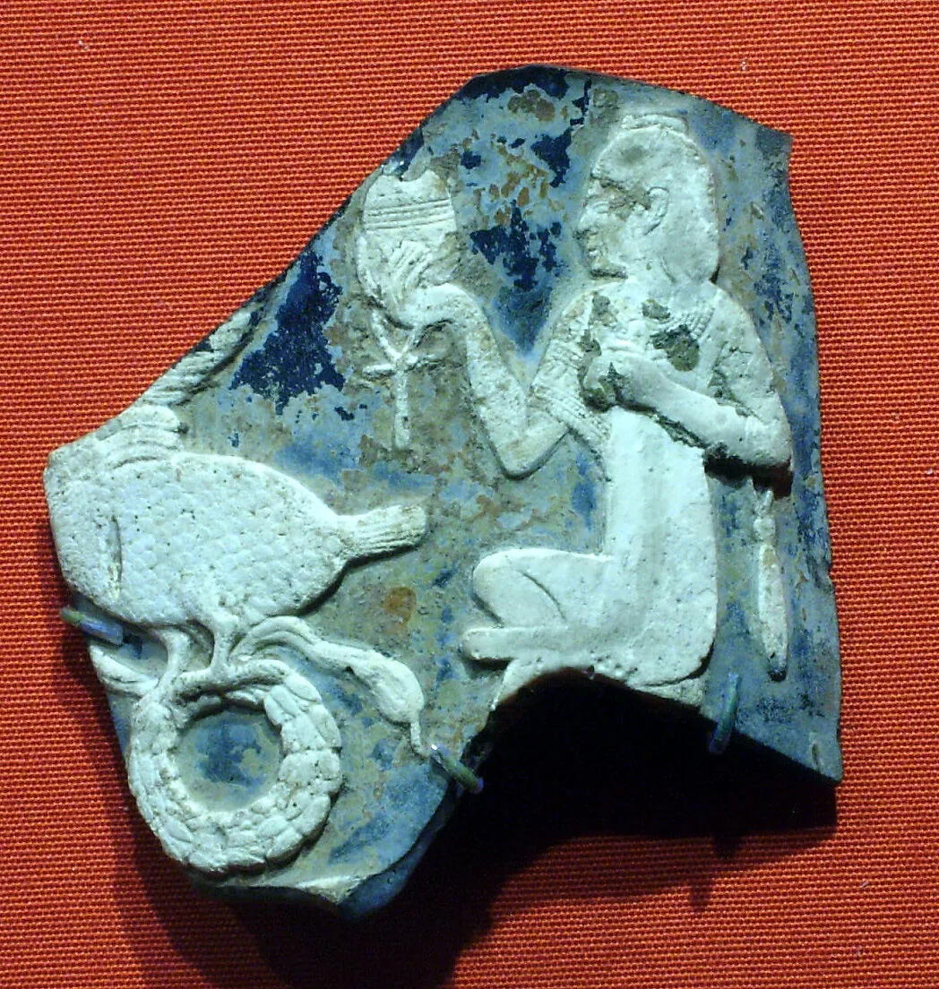Cameo fragment from a kantharos (drinking cup) with an Egyptianizing scene — Unknown