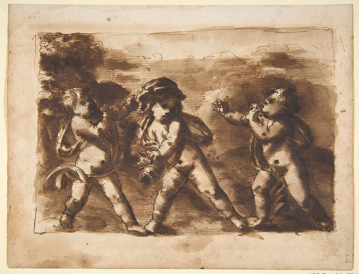 Three Dancing Putti — Leonardo Scaglia