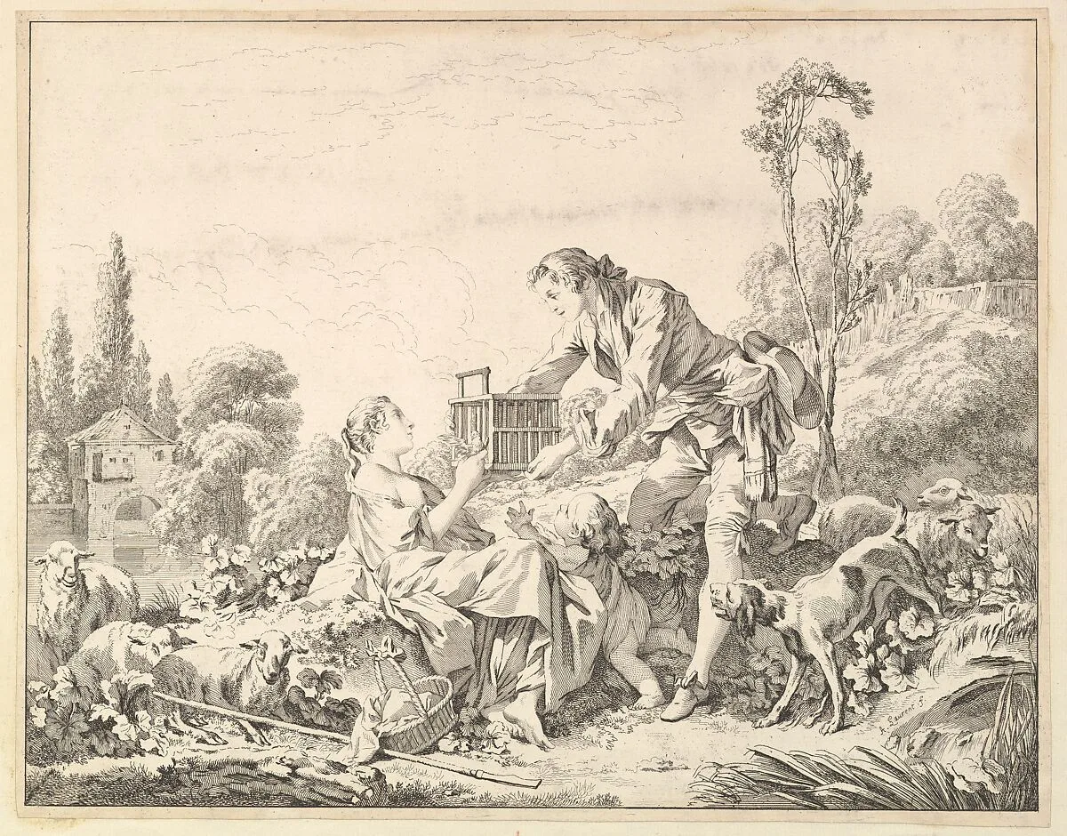 A Kind Shepherd — André Laurent|François Boucher