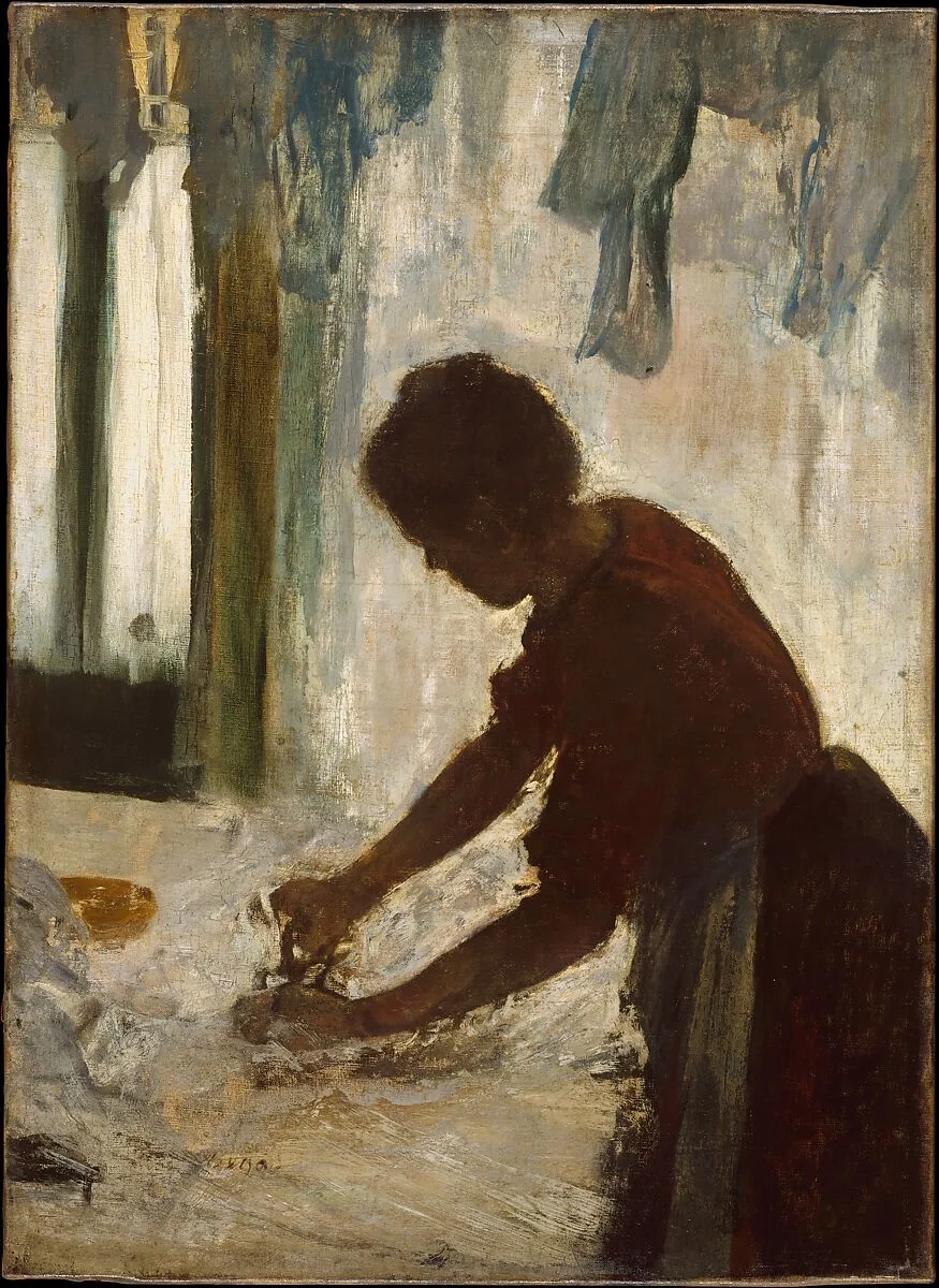 A Woman Ironing — Edgar Degas