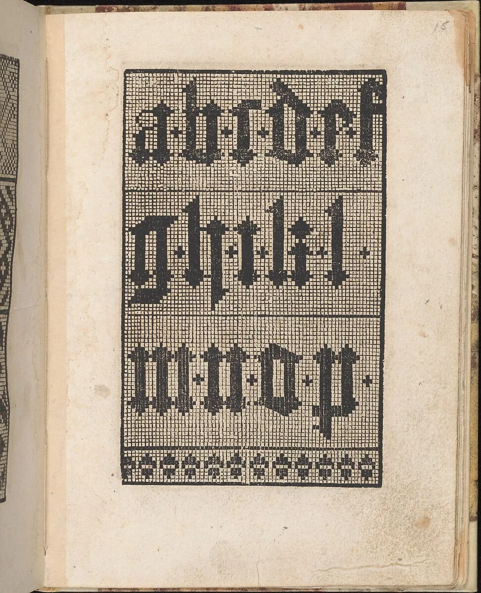 Ein new getruckt model Büchli...Page 15, recto — Johann Schönsperger the Younger
