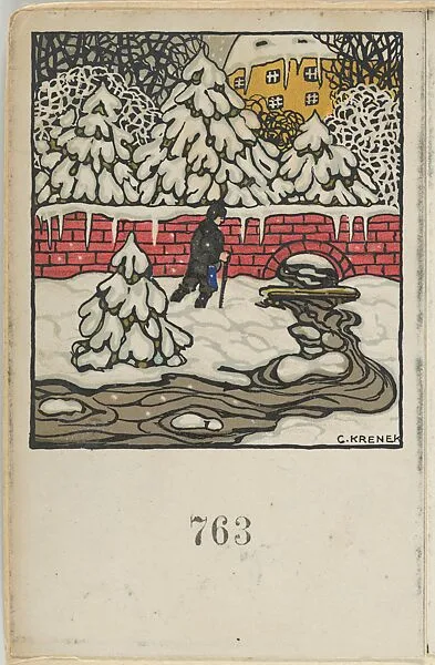 Christmas Card — Carl Krenek|Wiener Werkstätte