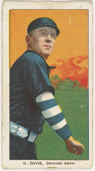 G. Davis, Chicago, American League, from the White Border series (T206) for the American Tobacco Company — American Tobacco Company