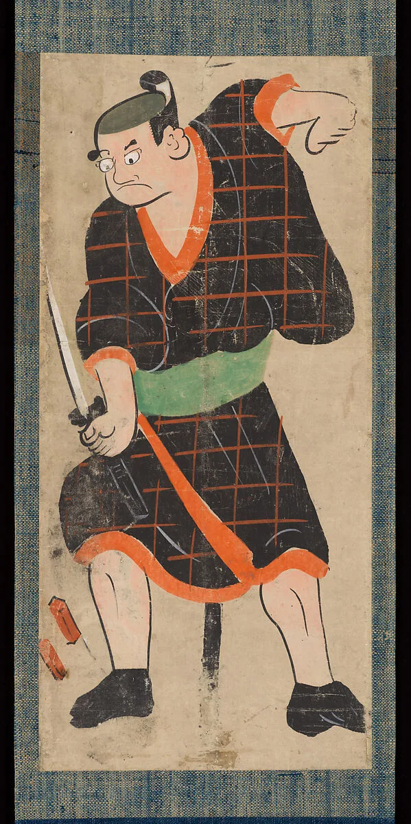 布袋市右衛門図大津絵|Ōtsu-e of Kabuki Actor Playing Hotei Ichiemon — Unknown