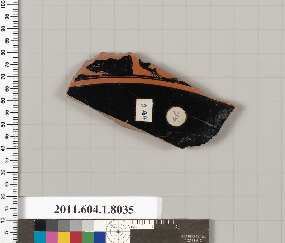 Terracotta fragment of a kylix (drinking cup) — Unknown