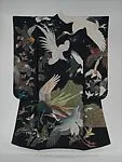 飛鳥柄着物|Kimono with Birds in Flight — Unknown