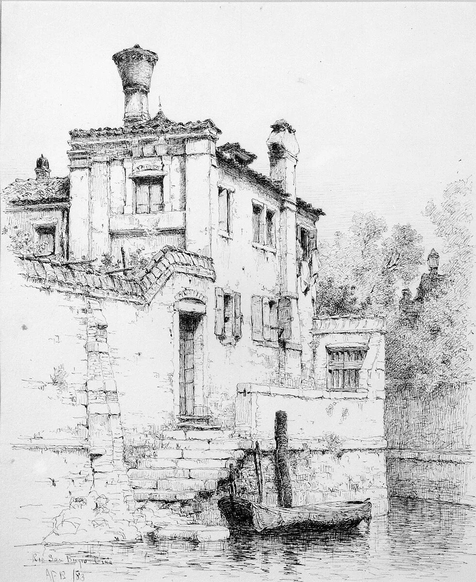 Rio San Biago, Venice — Andrew Fisher Bunner