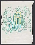 Study for "The Block" [angels] (recto); Study for "The Block" [group of people] (verso)