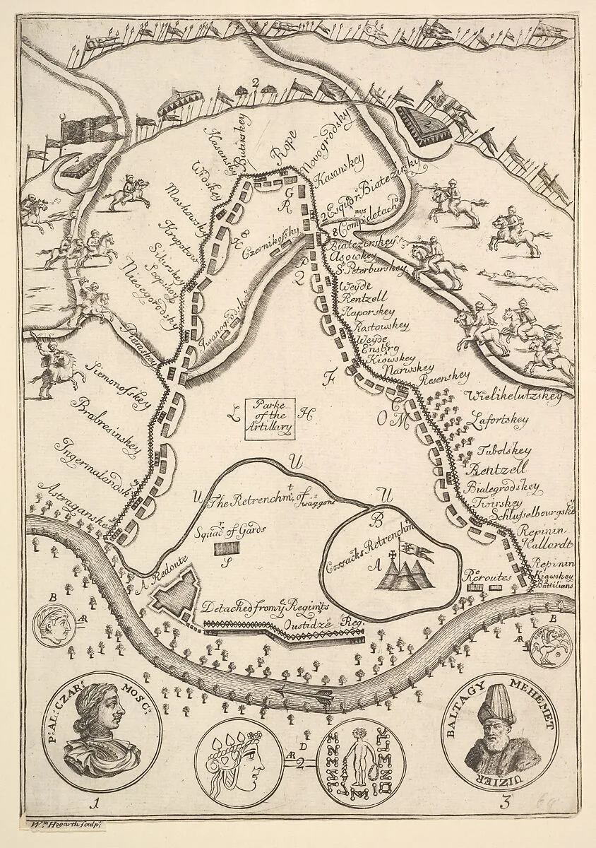 Parke of the Artillary (Aubry de La Mottraye's "Travels throughout Europe, Asia and into Part of Africa...," London, 1724, vol. II, pl. 26B) — William Hogarth|Aubry de La Mottraye