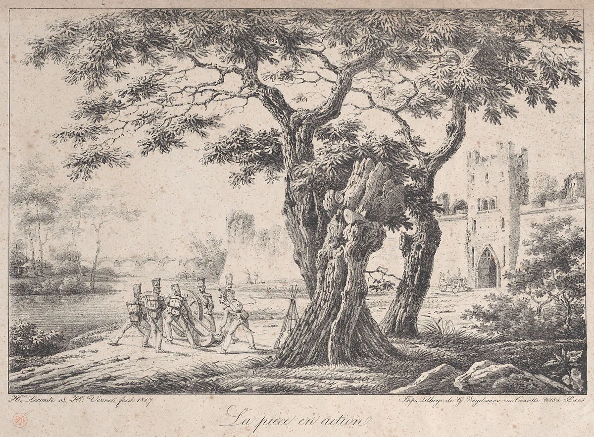 The Group in Action — Horace Vernet|Godefroy Engelmann|Hipolyte Lecomte