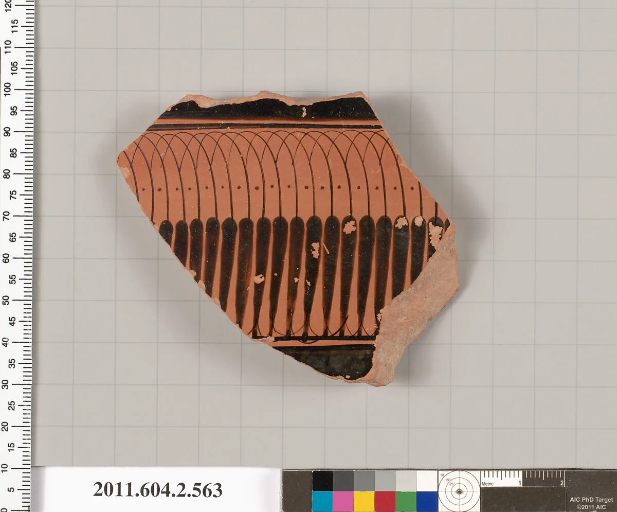 Terracotta fragment of a column-krater (bowl for mixing wine and water) — Unknown