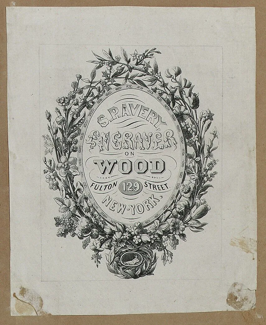 S. P. Avery, Engraver on Wood — Samuel Putnam Avery Sr.