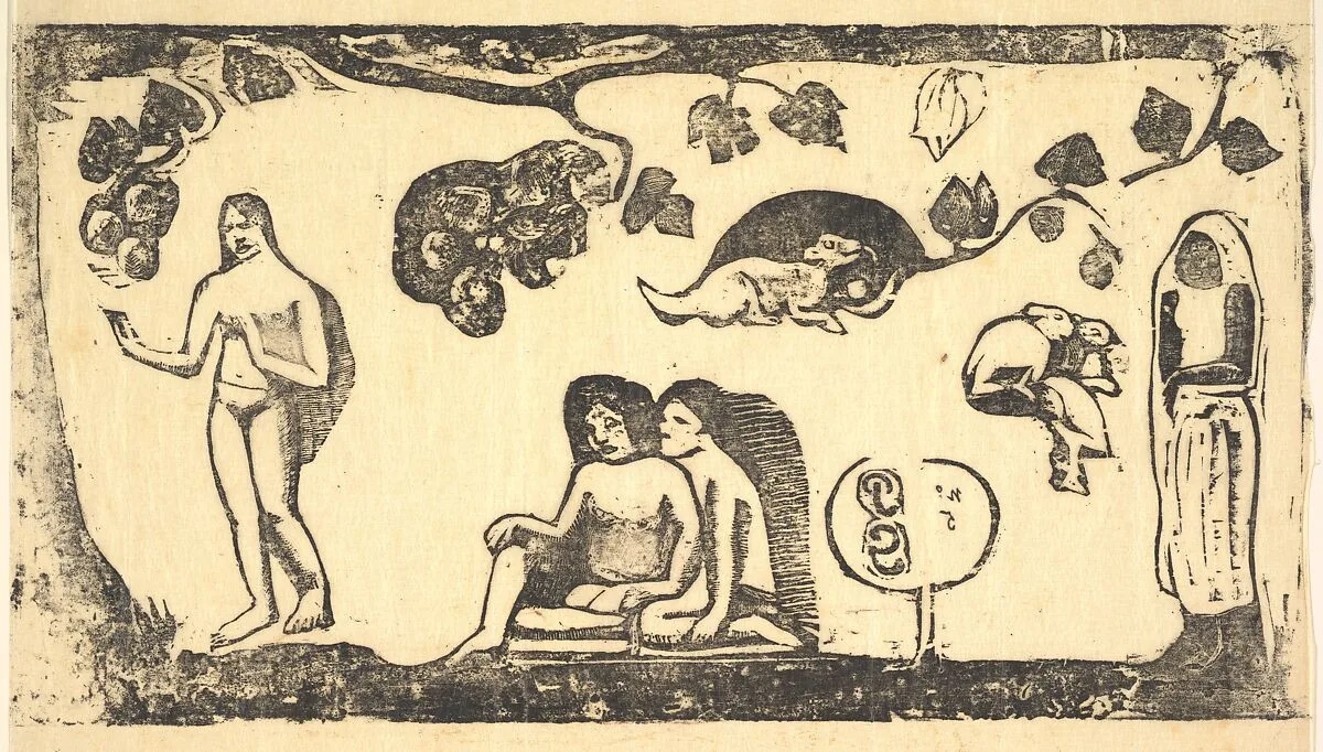 Women, Animals, and Foliage — Paul Gauguin