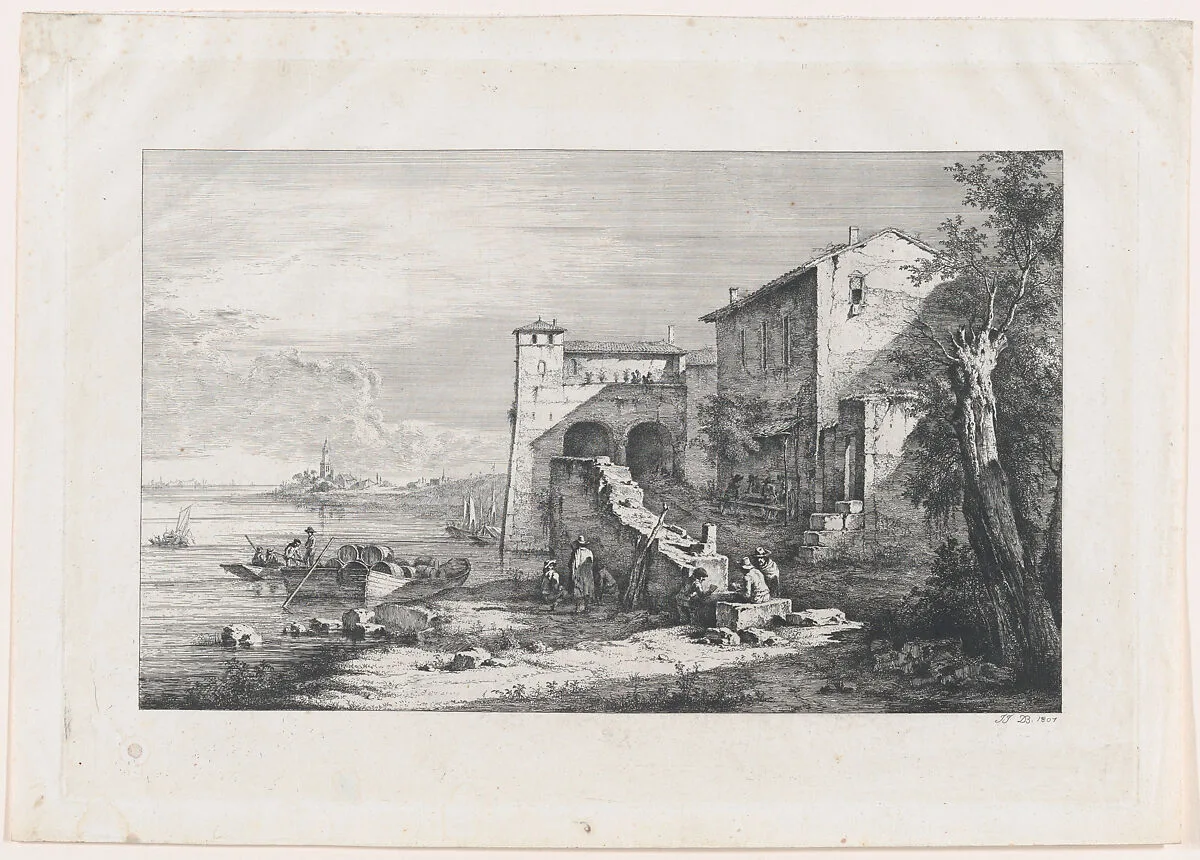 View of Old Customs House in Rome — Jean Jacques de Boissieu