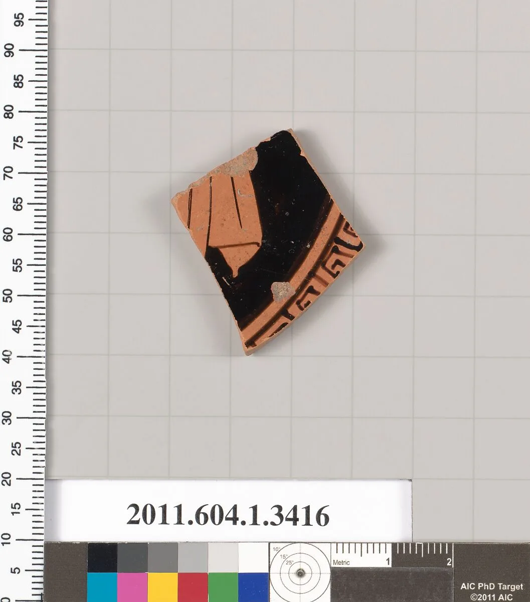 Terracotta fragment of a kylix (drinking cup) — Unknown