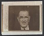 [Associated Press Wire Photograph of President Lyndon B. Johnson, Printed with Caption]