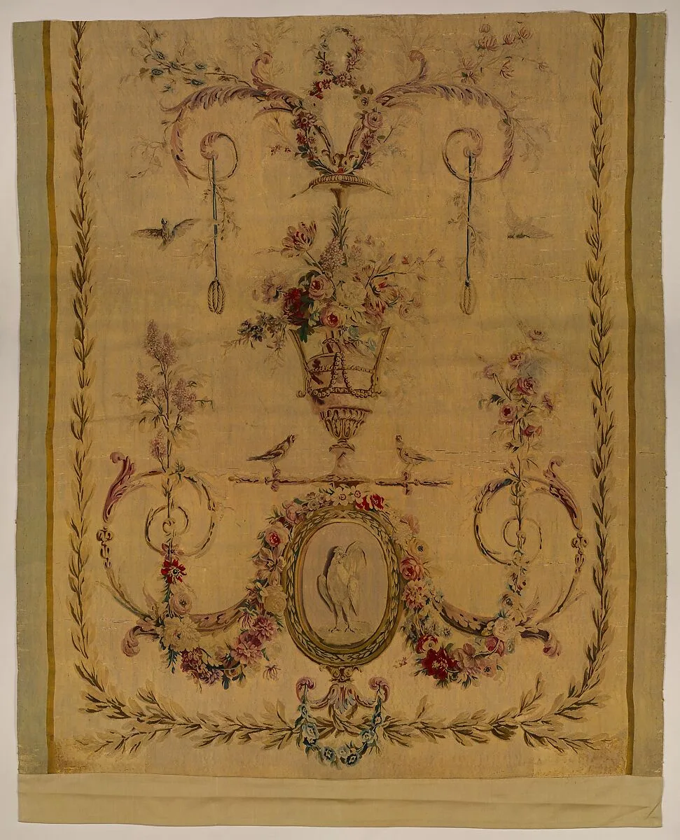 Back panel for a bed (Lit à la duchesse en impériale) — Beauvais