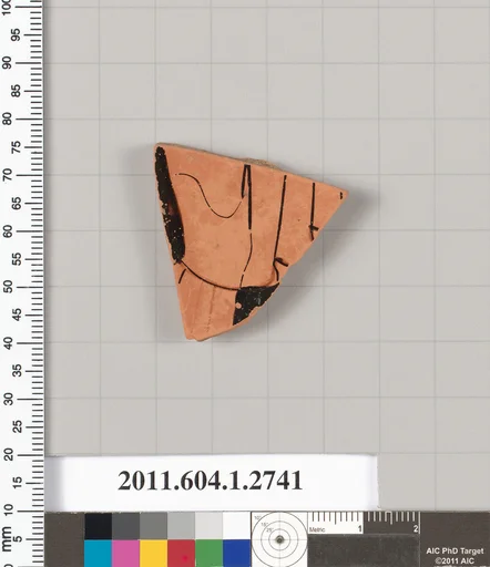Terracotta fragment of a kylix (drinking cup)