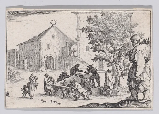 Reverse Copy of L'Auberge (The Inn), from "Les Caprices" Series A, The Florence Set