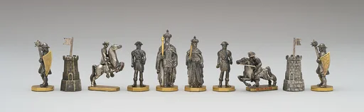 Chessmen (32) and board