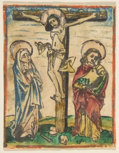 Christ on the Cross with The Virgin and Saint John (Schr. 452c)