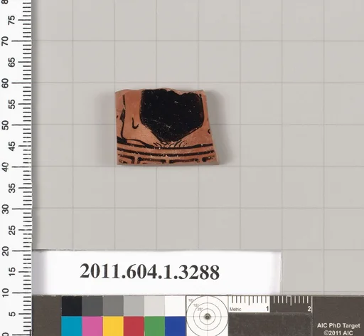 Terracotta fragment of a kylix (drinking cup)